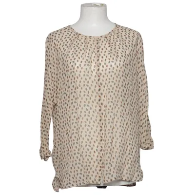 Blouse (Blanc, Marron, Bleu) de Uterqüe Soie