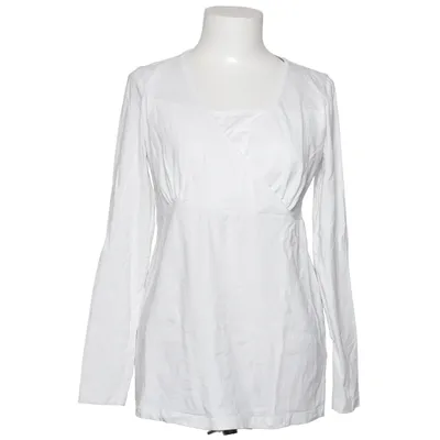 Wrap blouse (White) from Star Collection Cotton, Elastane