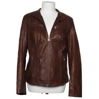 Leather jacket (Brown) from Collezione Leather, Polyester