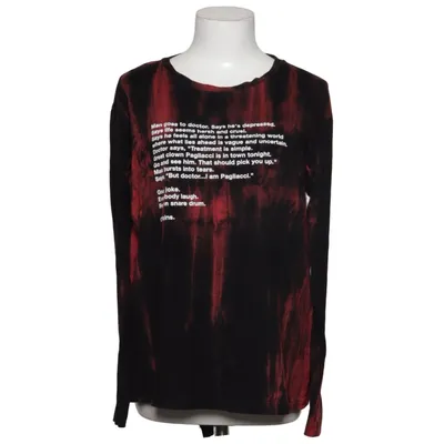 Long sleeve T-shirt (Black, Red) from Disturbia Cotton
