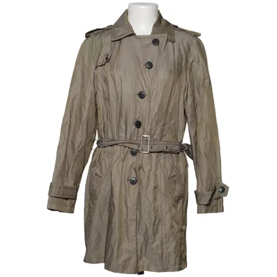 Trenchcoat (Grün) von Lebek Collection Baumwolle, Metallfaser, Polyamid, Polyester
