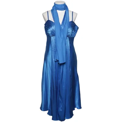 Evening gown (Blue) from Nicowa Polyester, Silk