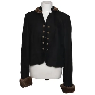 Blazer (Noir) de Sarva Acétate, Acrylique, Coton, Lin, Polyester, Laine
