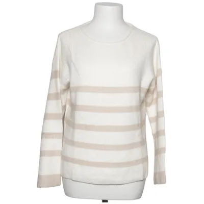 Sweater (White, Beige) from S. Marlon Polyester, Viscose