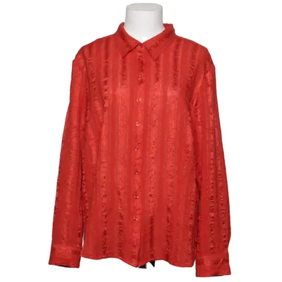Skjorta (Röd) från Laura Lebek Linne, Polyester, Viskos