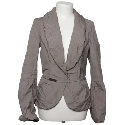 Blazer (Gray, Brown) from René Lezard Polyester