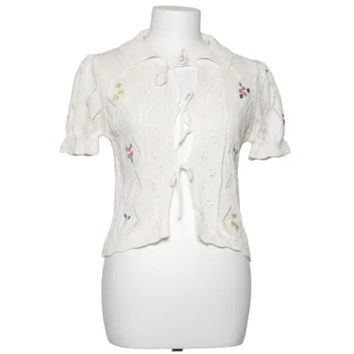 Cardigan (White, Multicolored) from Urban Outfitters Cotton, Polyester