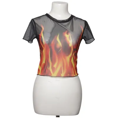 Crop top (Sort, Rød, Gul) fra Top Girl
