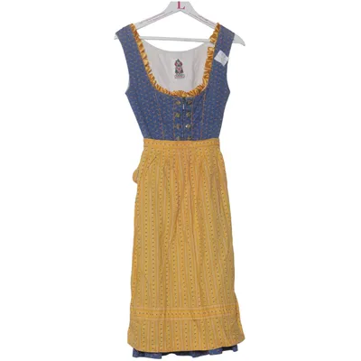 Dirndl (Blå, Gul, Hvid) fra Heller Bomuld, Polyester