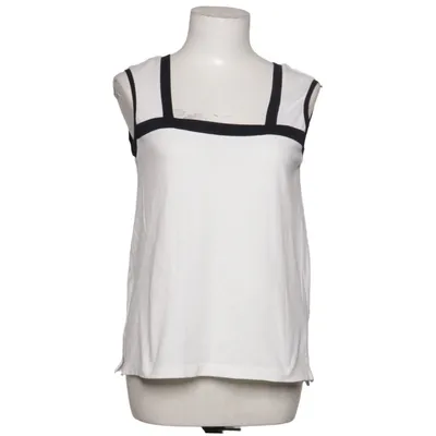 Tank Top (White, Black) from Un Jour Ailleurs Cotton, Elastane