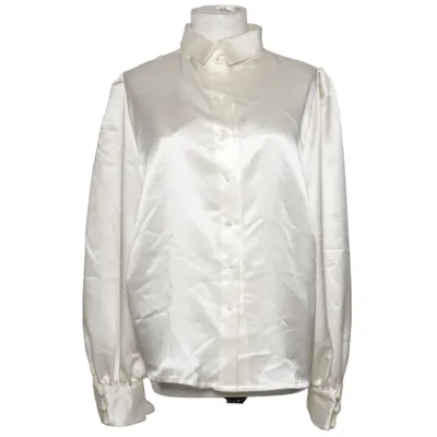 Bluse (Hvid) fra Kirsten Krog Design Acetat, Polyester