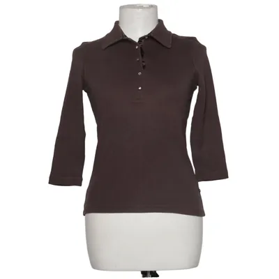 T-shirt manches longues (Marron) de Margittes Coton, Élasthane