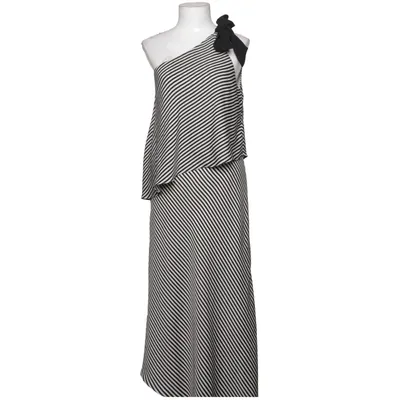 Maxikjole (Sort, Hvid) fra Halston Heritage Polyester