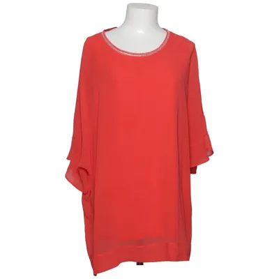 Top (Red) from Samoon Elastane, Metallic fiber, Polyester, Viscose