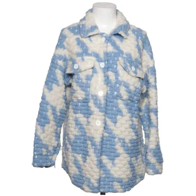 Overshirt (Blue, White) from New Collection Polyester, Wool