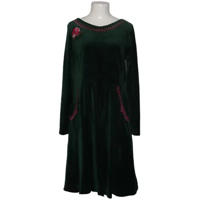 Kleid (Grün, Pink) von Tante Betsy Baumwolle, Elasthan, Polyester