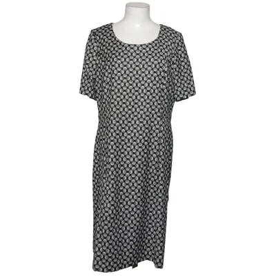 Dress (Black, White) from Fadenmeister Polyester, Viscose, Wool