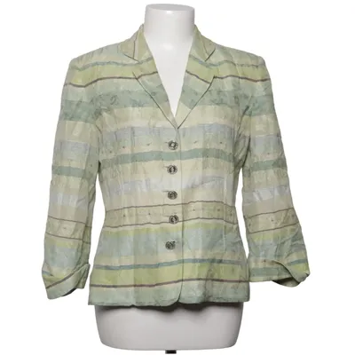 Blazer (Grün, Mehrfarbig) von Un Jour Ailleurs Acetat, Baumwolle, Polyester, Seide
