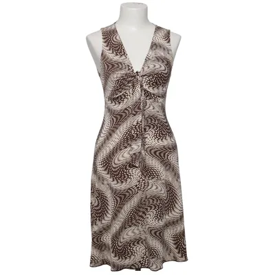 Jurk (Bruin, Beige) van Cache Cache Elastaan, Polyester
