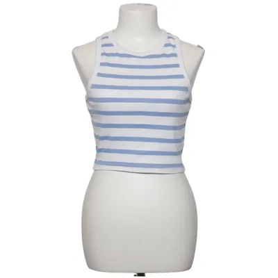Crop top (Blå, Hvid) fra Silk Road Bomuld, Elastan, Polyester