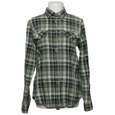 Flannel skjorte (Grøn, Sort, Hvid) fra Os Trachten Bomuld, Polyester