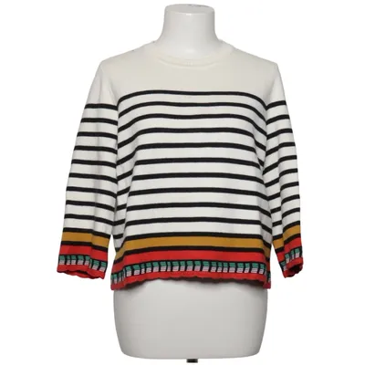 Sweater (White, Multicolored) from Maje Cotton, Elastane, Polyamide, Polyester, Viscose, Wool