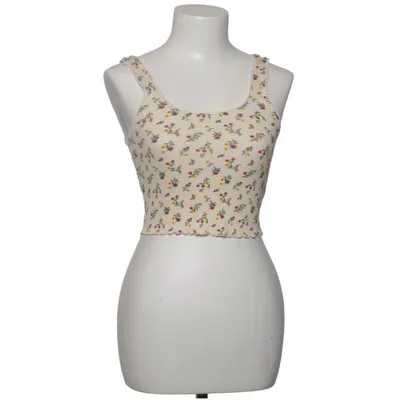 Crop top (Vit, Flerfärgad) från Pacsun Bomull, Elastan