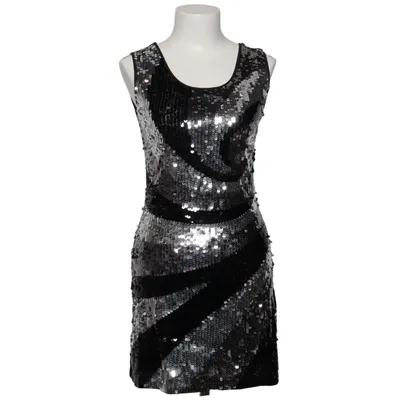 Dress (Black, Silver) from Meteor Shower Cotton, Elastane