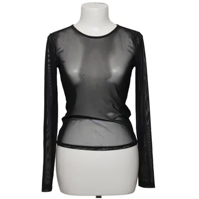 Top (Round Neck Fitted Mesh Top) from NA-KD Elastane, Polyester