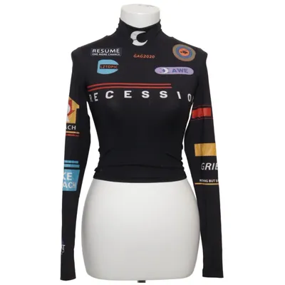 Lange mouwen shirt (Zwart, Meerkleurig) van Meysikim Elastaan, Polyester