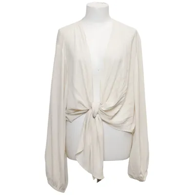 Wrap blouse (Beige) from Ulla Popken Polyester