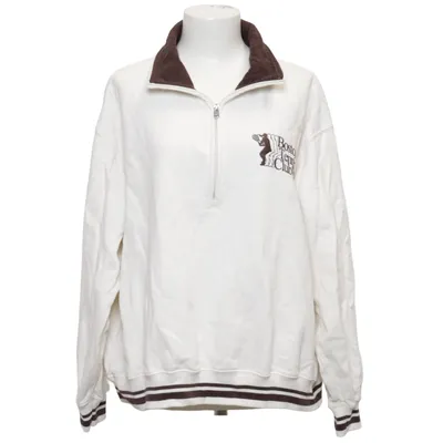 Sweatshirt (Blanc, Marron) de Hollister Coton, Polyester