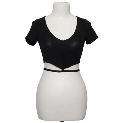 Crop top (Zwart) van Even & Odd