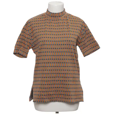 Top (Orange, Blue) from Hessnatur Cotton, Elastane