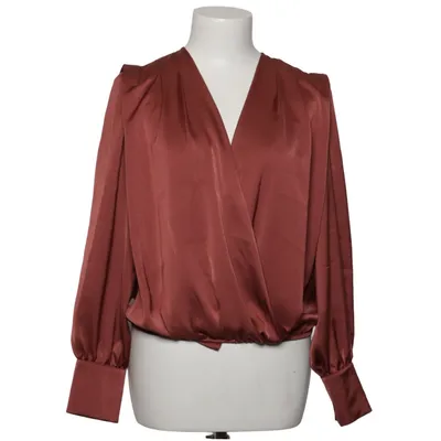 Wrap blouse (Brown) from Oscar Polyester