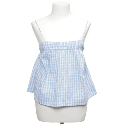 Top (Blauw, Wit) van Lili & Lala Katoen
