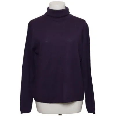 Rollkragenpullover (Lila) von In Linea Merinowolle