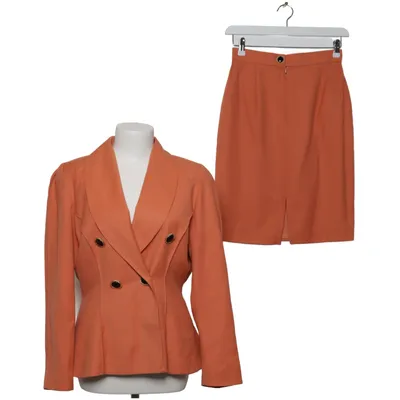 Skirt suit (Orange) from Sheila De Vries Polyester, Wool