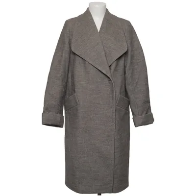 Manteau (Gris) de Elegante Polyester, Laine
