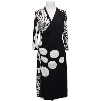 Wickelkleid (Schwarz, Weiß) von Ana Alcazar Elasthan, Viskose