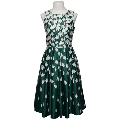 Dress (Green, White) from Dolly and Dotty Elastane, Polyester