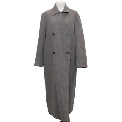 Coat (Gray) from Strenesse Elastane, Wool