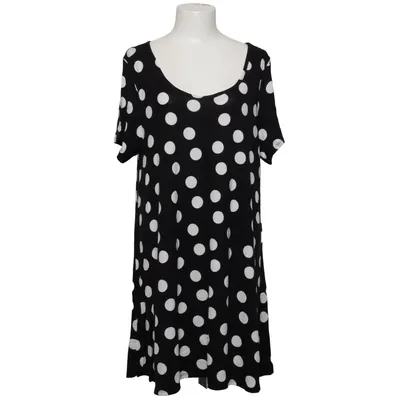 Robe (Noir, Blanc) de Evans Élasthane, Viscose