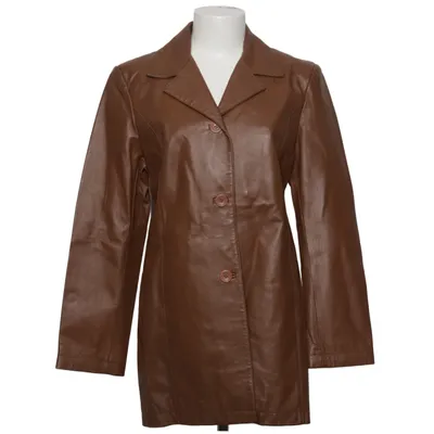 Leren blazer (Bruin) van Pelle Pelle Acetaat, Leer, Viscose