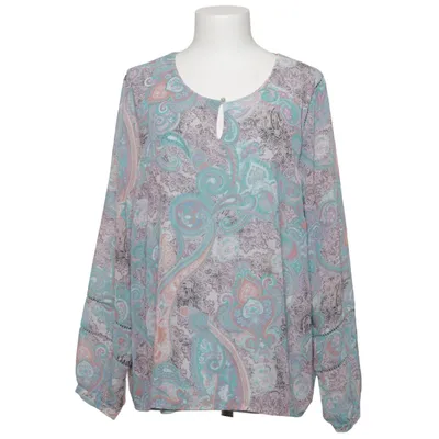 Blouse (Blue, Multicolored) from More & More Elastane, Polyester, Viscose