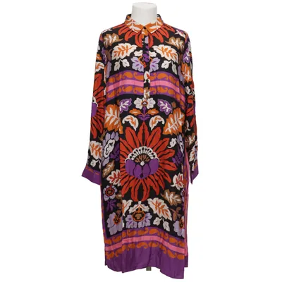 Robe chemise (Noir, Multicolore) de Milano Italy Viscose