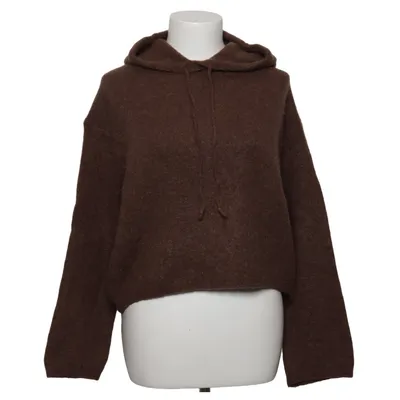 Capuchon sweater (Bruin) van Luxe Acryl, Alpacawol, Elastaan, Polyamide