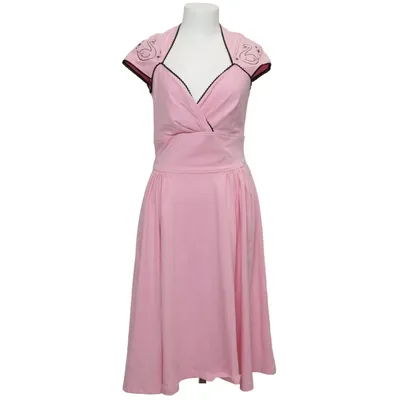 Dress (Pink) from Pinup Couture Cotton, Elastane
