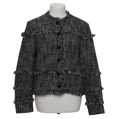 Blazer (Schwarz, Weiß) von Mango Baumwolle, Polyester, Viskose