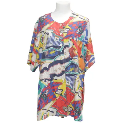 Korte mouwen shirt (Blauw, Rood, Meerkleurig) van Lecomte Zijde